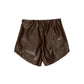 Shorts Bambina in ecopelle