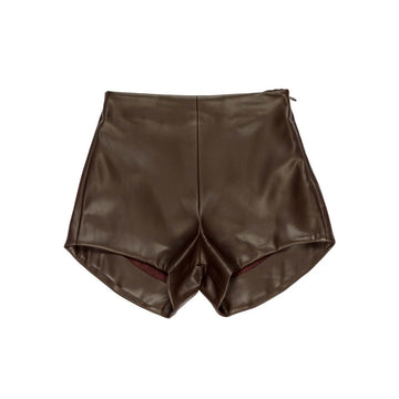 Shorts Bambina in ecopelle