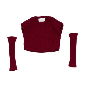 Maglia Corta Bambina con manicotti