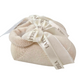 Scarpine neonata in lana con fiocco logato