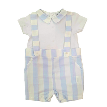 Tutina neonato in cotone jersey a righe