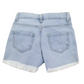 Shorts bimba jeans con gioiello