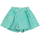Shorts misto cotone stampa "vichy"