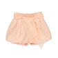 Shorts Bambina in organza con fiocco