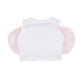 Canotta bambina in cotone con rose