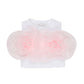 Canotta bambina in cotone con rose