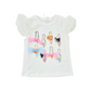 T-shirt bimba in jersey e organza Miss Grant