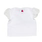 T-shirt bimba in cotone con rose