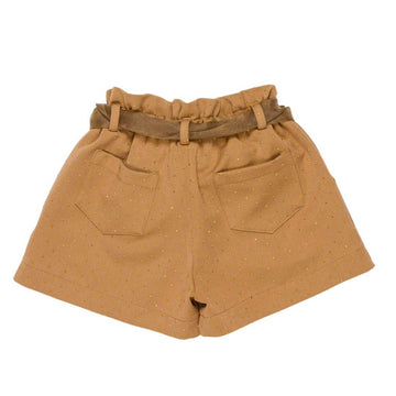 Bermuda Bimba con cintura e strass