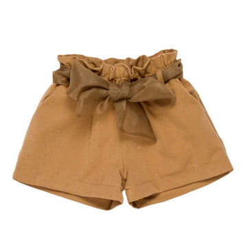 Bermuda Bimba con cintura e strass