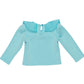 T-shirt in neoprene e fiocco organza