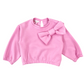 Felpa bambina neoprene con fiocco