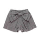 Shorts Bimba con strass e maxi fiocco
