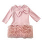 Abito Bambina in neoprene con tulle