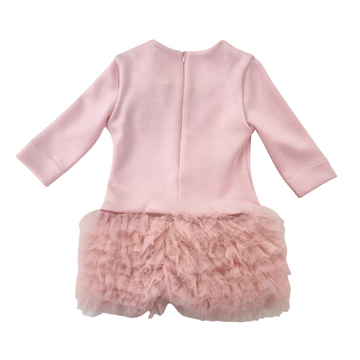 Abito Bambina in neoprene con tulle