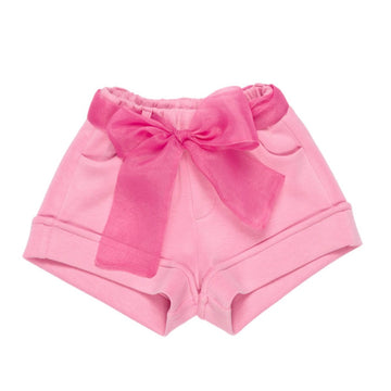 Shorts Bambina in neoprene con cintura