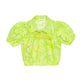 Camicia Bimba in organza ricamata