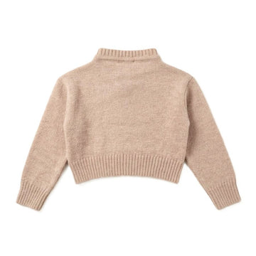 Maglia Bimba Cropped con strass