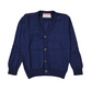 Cardigan in filo cotone bimbo con logo ricamato