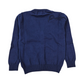 Cardigan in filo cotone bimbo con logo ricamato