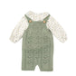 Completo Neonata Salopette maglina e camicia