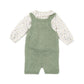 Completo Neonata Salopette maglina e camicia