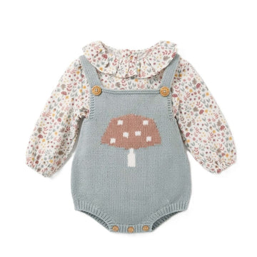 Completo Neonata Slopette in maglia e Camicia
