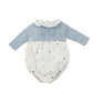 Pagliaccetto Neonato misto cotone con pois