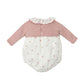 Pagliaccetto neonata misto cotone con pois