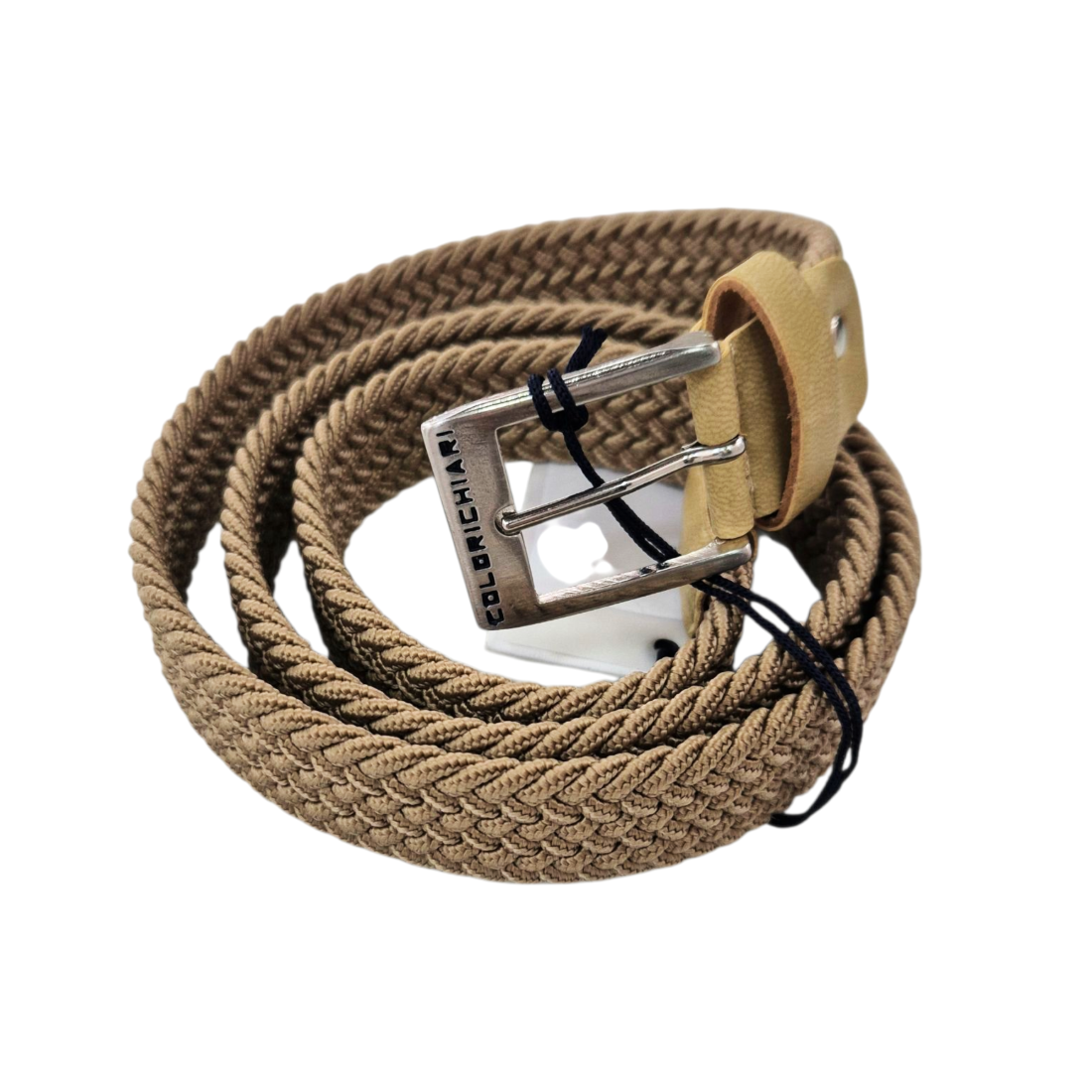 Cintura intrecciata elastica Marrone e Taupe | A.Acciaio Cintura intrecciata elastica Marrone e Taupe | A.Acciaio