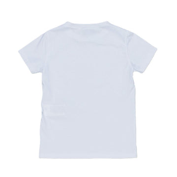 T-shirt junior in cotone logo ricamato