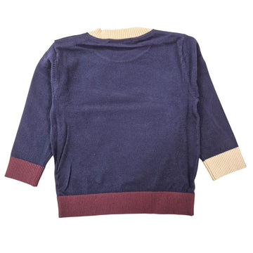 Pullover girocollo bambino bicolore