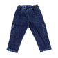 Jeans baby cargo con elastico e coulisse