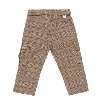 Pantalaccio baby cargo in pied de poule