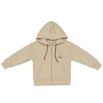 Felpa aperta full zip con cappuccio