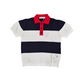 Polo Baby in filo seta riga larga