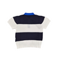 Polo Baby in filo seta riga larga