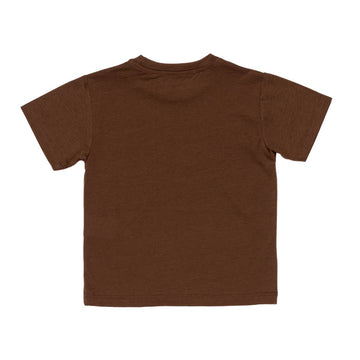 T-shirt Boy in filo di scozia con logo