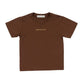 T-shirt Boy in filo di scozia con logo