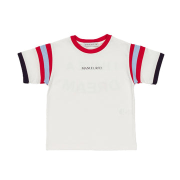 T-shirt Boy in jersey manica a righe