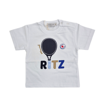T-shirt Baby in jersey con ricamo