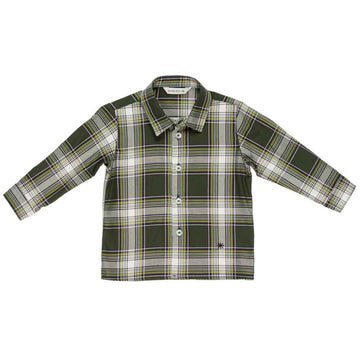 Camicia Baby in cotone verde