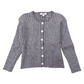 Cardigan bimba a costine grigio