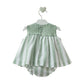 Vestito con mutandina ricamo punto smock