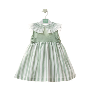 Abito Bambina con ricamo punto smock