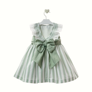 Abito Bambina con ricamo punto smock