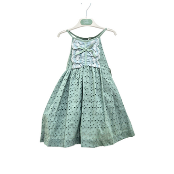 Abito Bimba in cotone Sangallo