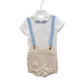 Camicia + bermuda con bretelle
