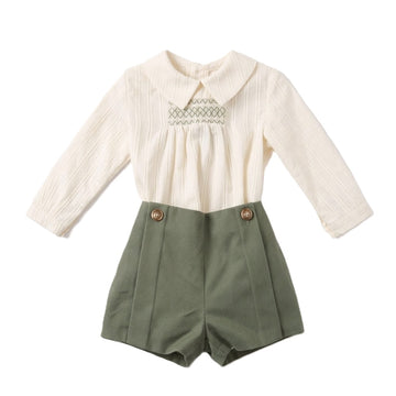 Completo Bambino "Canela" punto smock