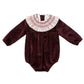 Pagliaccetto in velluto raso "Bordeaux"